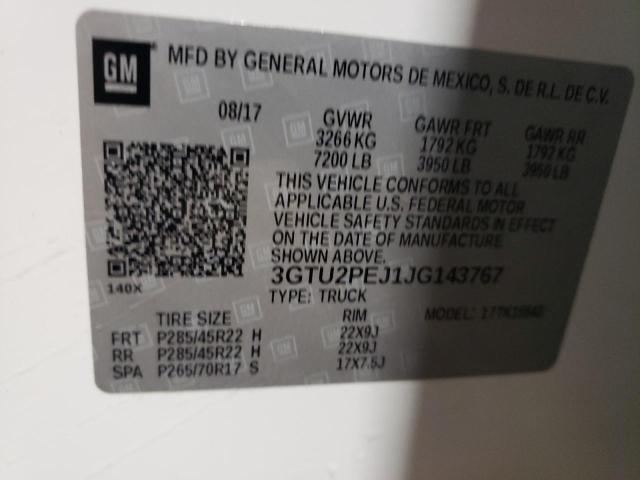 3GTU2PEJ1JG143767 GMC Sierra K1500 Denali