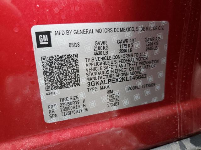 3GKALPEX2KL145643 GMC Terrain Slt