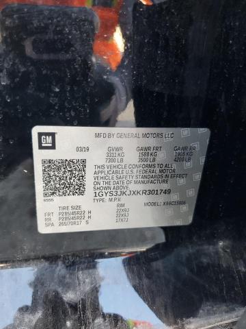 1GYS3JKJXKR301749 Cadillac Escalade Esv Premium Luxury
