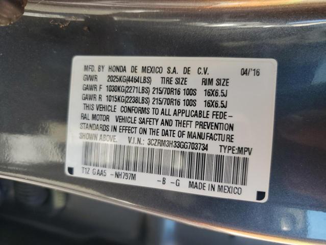 3CZRM3H33GG703734 Honda CR-V LX