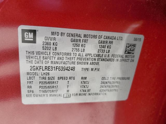 2GKFLRE31F6394248 GMC Terrain Sle