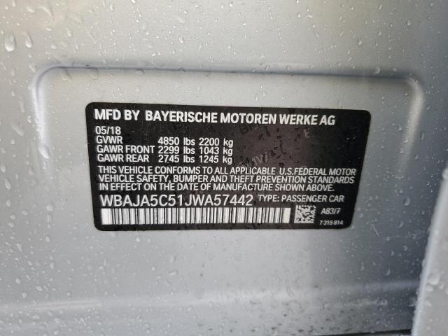 WBAJA5C51JWA57442 BMW 530 I