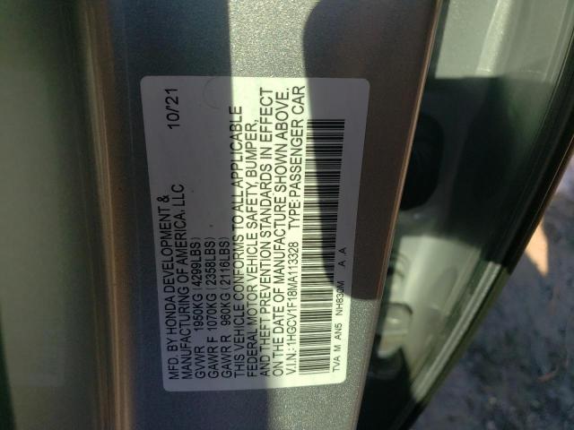 1HGCV1F18MA113328 Honda ACCORD LX