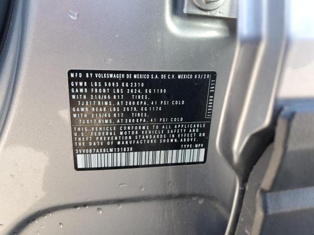 3VV0B7AX8LM131839 Volkswagen TIGUAN S