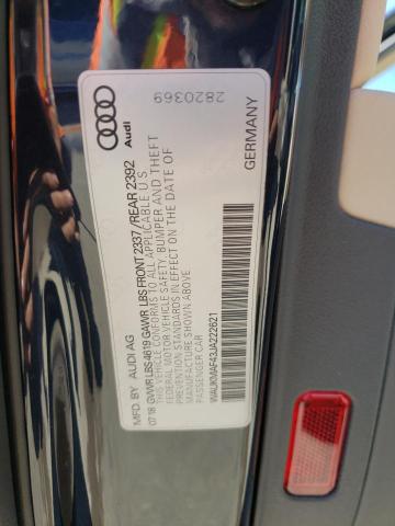 WAUKMAF43JA222621 Audi A4 PREMIUM