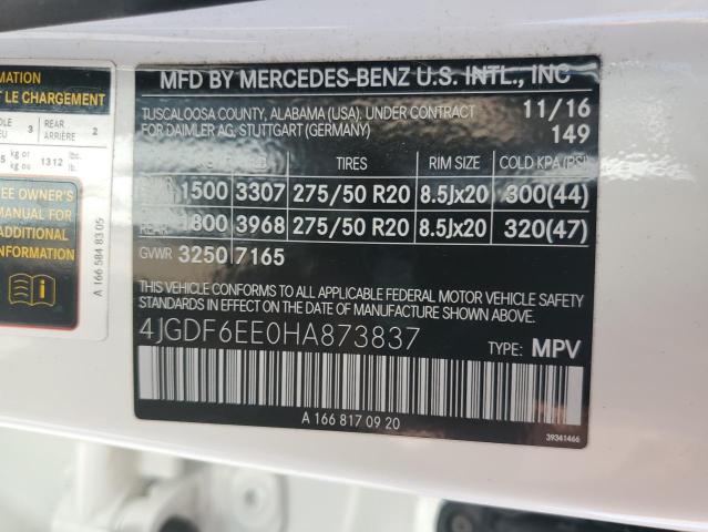 4JGDF6EE0HA873837 Mercedes-Benz Gls 450 4matic