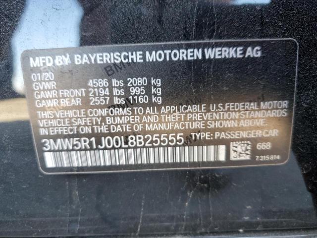 3MW5R1J00L8B25555 BMW 330I