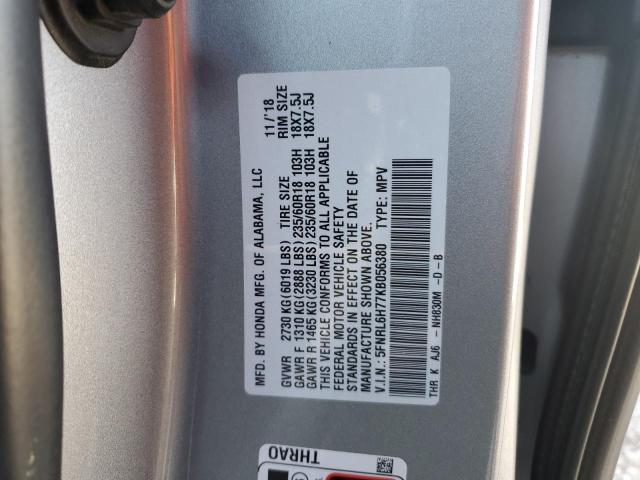 5FNRL6H77KB056380 Honda ODYSSEY EXL