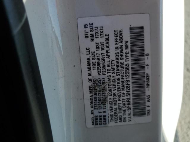 5FNRL5H28FB125565 Honda ODYSSEY LX