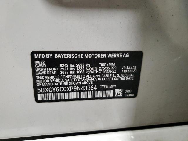 5UXCY6C0XP9N43364 BMW X6 Xdrive40i