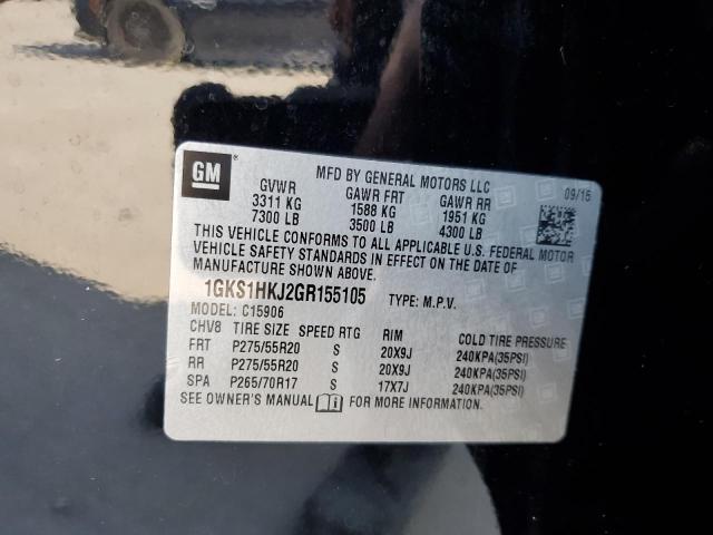 1GKS1HKJ2GR155105 GMC YUKON XL DENALI