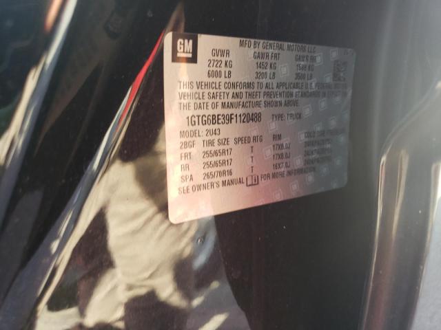 1GTG6BE39F1120488 GMC CANYON SLE