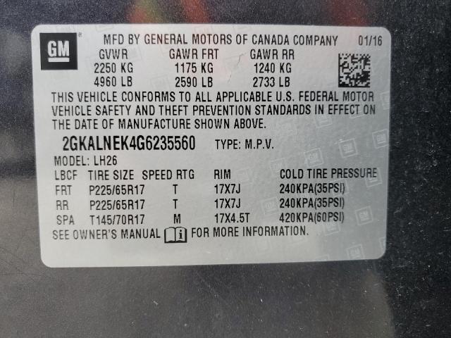 2GKALNEK4G6235560 GMC Terrain Sle