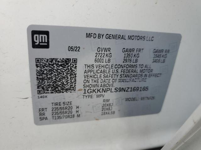 1GKKNPLS9NZ169165 GMC Acadia Denali