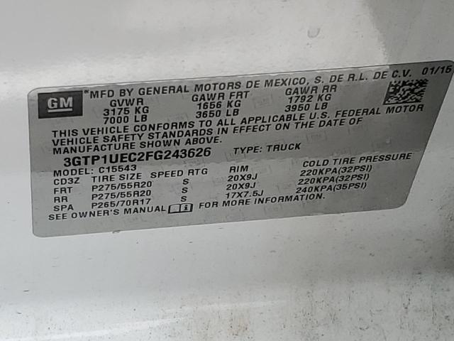3GTP1UEC2FG243626 GMC Sierra C1500 Sle