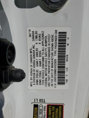 2HGFG3B86EH522839 Honda CIVIC EX