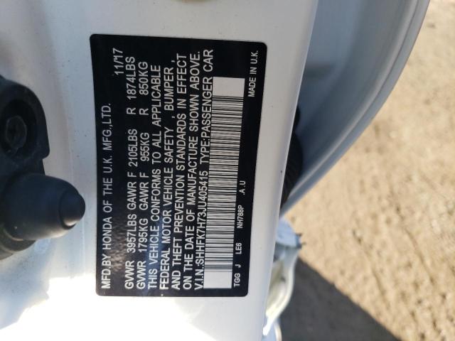 SHHFK7H73JU405415 Honda CIVIC EXL