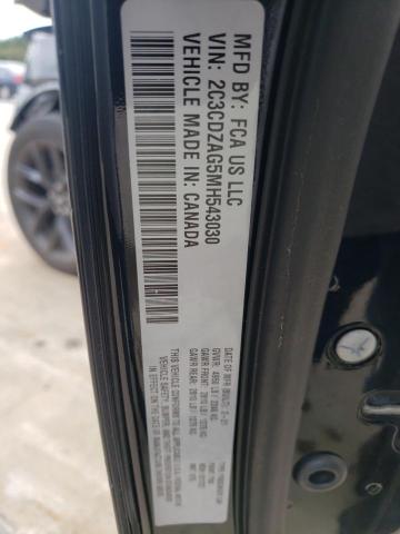 2C3CDZAG5MH543030 Dodge Challenger Sxt