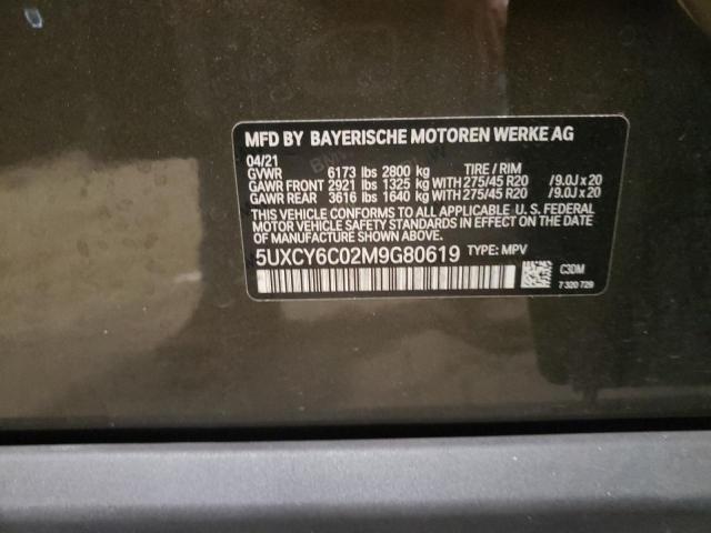 5UXCY6C02M9G80619 BMW X6 Xdrive40i