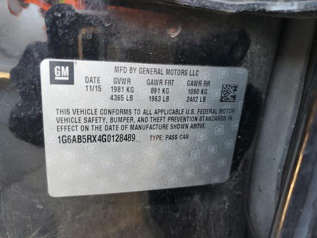 1G6AB5RX4G0128489 Cadillac ATS LUXURY