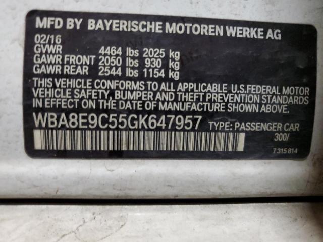 WBA8E9C55GK647957 BMW 328 I Sulev