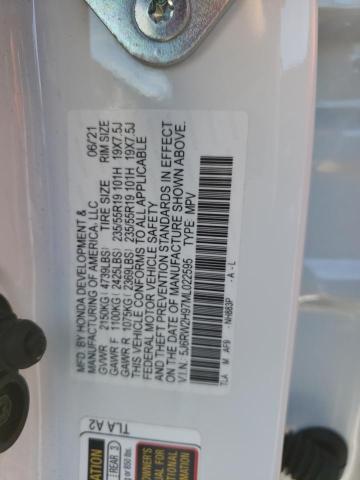 5J6RW2H97ML022595 Honda Cr-v Touring