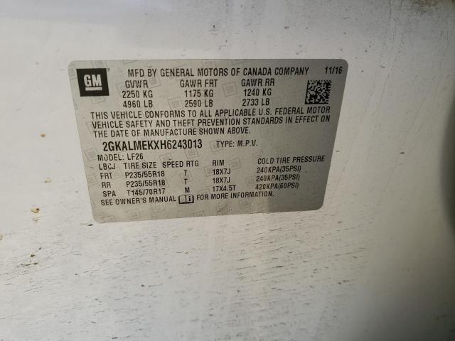 2GKALMEKXH6243013 GMC Terrain Sle
