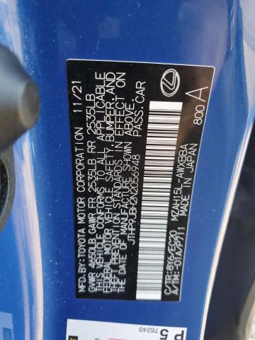 JTHP9JBH2N2056948 Lexus UX 250H BA