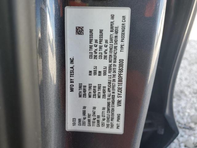 5YJ3E1EB0PF683800 Tesla 2023