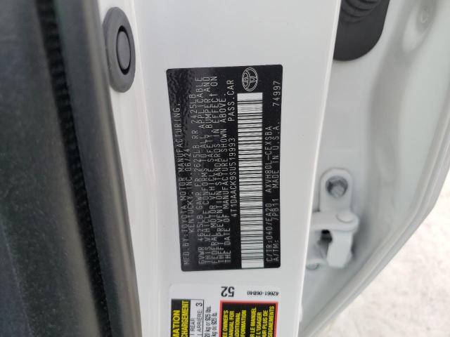 4T1DAACK9SU519993 Toyota CAMRY XSE