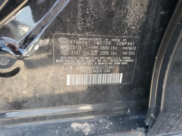 KMHDH4AE6EU172461 Hyundai ELANTRA SE