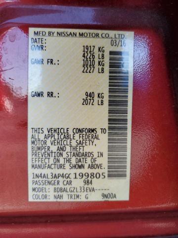 1N4AL3AP4GC199805 Nissan Altima
