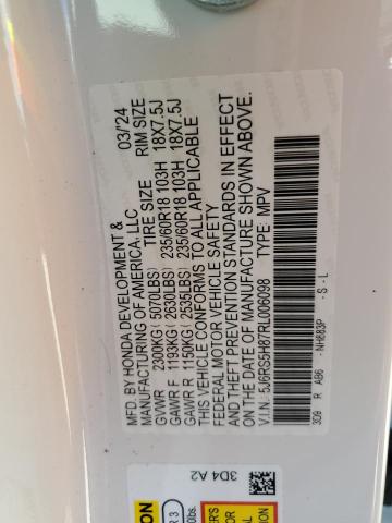 5J6RS5H87RL006098 Honda Cr-v Sport