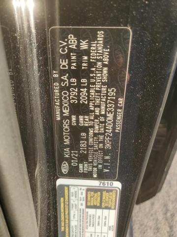 3KPF24AD0ME337195 KIA FORTE FE
