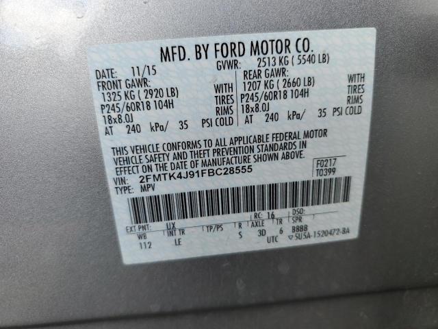 2FMTK4J91FBC28555 Ford EDGE SEL