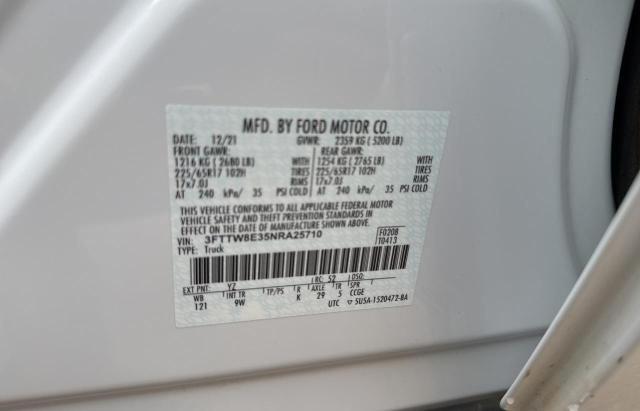 3FTTW8E35NRA25710 Ford MAVERICK X