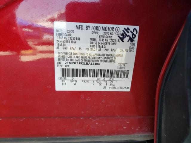 2FMPK3J92LBA83484 Ford EDGE SEL