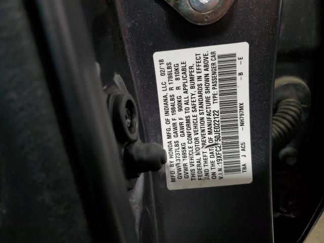 19XFC2F50JE022122 Honda Civic Lx