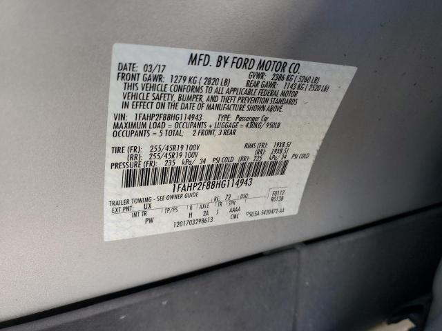 1FAHP2F88HG114943 Ford TAURUS LIM
