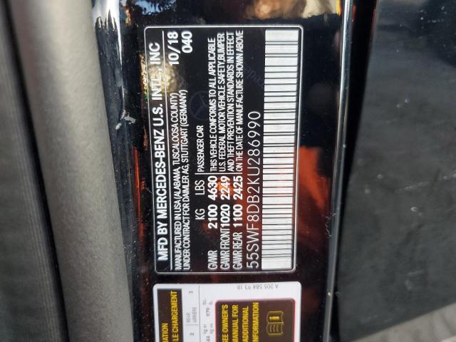 55SWF8DB2KU286990 Mercedes-Benz C 300