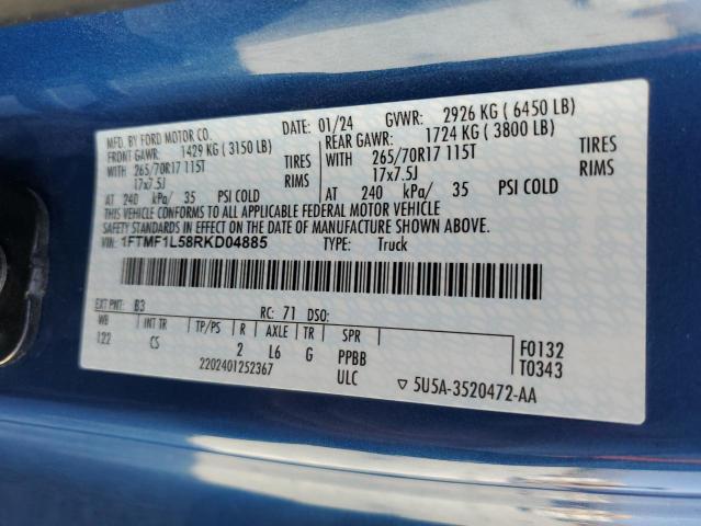 1FTMF1L58RKD04885 Ford F150 Xl