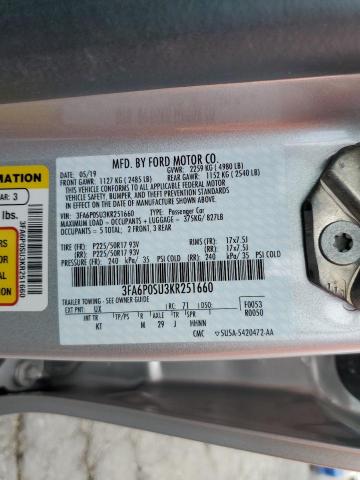 3FA6P0SU3KR251660 Ford FUSION TIT