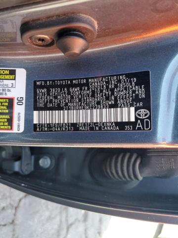 2T1BURHE9KC239833 Toyota 2zr-fe