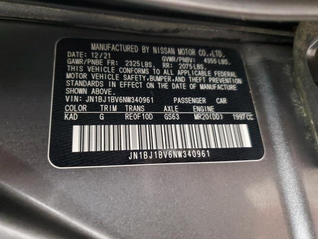 JN1BJ1BV6NW340961 Nissan ROGUE SPOR