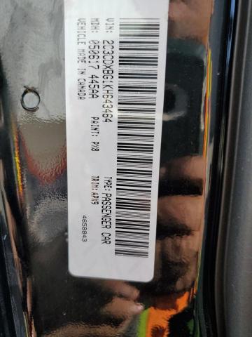 2C3CDXBG1KH643464 Dodge CHARGER SX