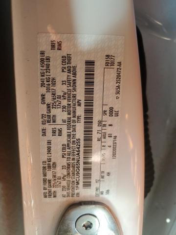 1FMCU9G65NUA64255 Ford ESCAPE SE