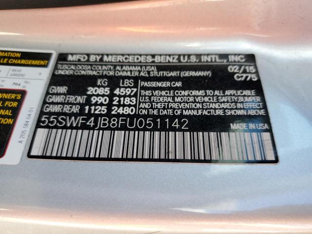 55SWF4JB8FU051142 Mercedes-Benz C 300