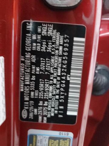 5XYPG4A32KG569357 KIA SORENTO L
