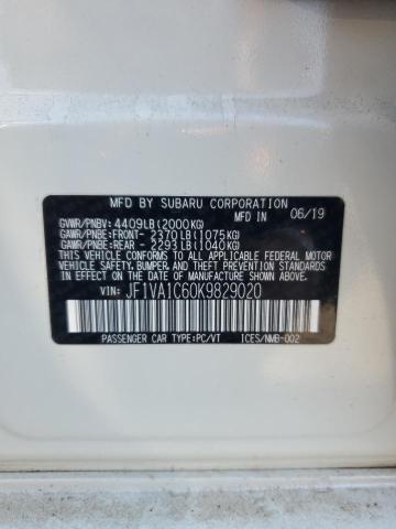 JF1VA1C60K9829020 Subaru WRX PREMIU