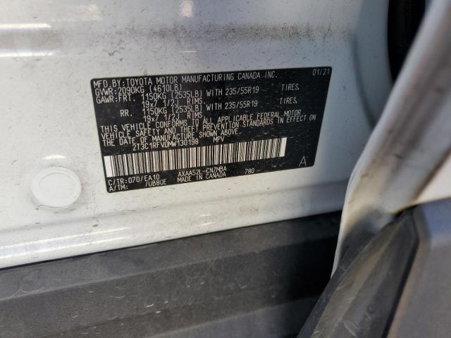 2T3C1RFV0MW130198 Toyota RAV4 XLE P